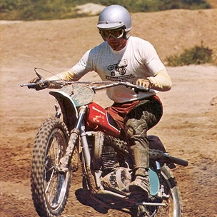 Person on a motorcycle